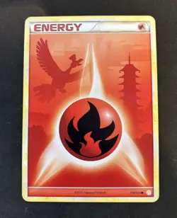 Ho-oh Fire Energy 116/123 MP Hgss Heart Gold Soul Silver Pokemon TCG - Image 1