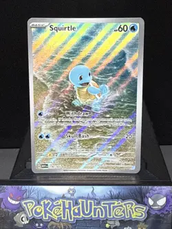 Pokemon Card Squirtle 170/165 Scarlet 151 Illustration Rare Near Mint - Image 1