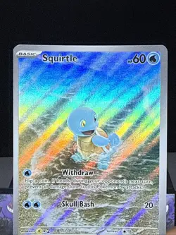 Pokemon Card Squirtle 170/165 Scarlet 151 Illustration Rare Near Mint - Image 2