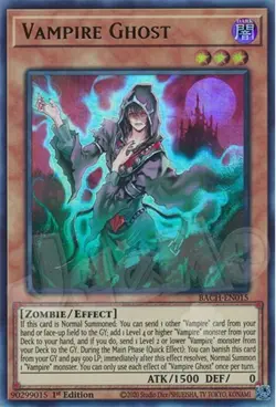 Yugioh - Vampire Ghost - 1st Edition Ultra Rare NM - Plus Free Holo Card - Image 1