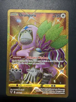 Oranguru Full Art Vivid Voltage Gold Secret Rare Pokemon TCG Card 199/185 - Image 1