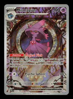 Pokemon Card Mismagius 212/193 Paldea Evolved Alt IR Illustration Rare NM 2023 - Image 1