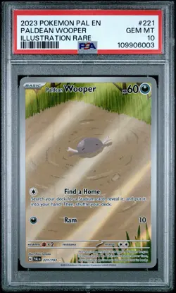 2023 Pokemon Paldea Evolved Paldean Wooper #221/193 PSA 10 - 20% GEM RATE - Image 2