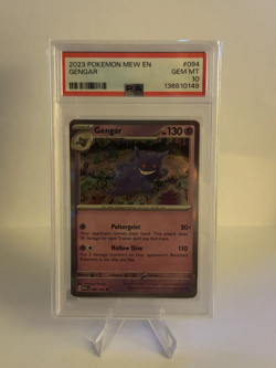 2023 POKEMON MEW EN-151 #094 GENGAR PSA 10 - Image 1