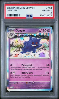 2023 POKEMON MEW EN-151 #094 GENGAR PSA 10 - Image 1