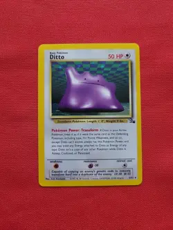 Pokemon: Ditto #3/62 Holo Rare Fossil Set 1999 WOTC - Vintage NM - C30 - Image 1