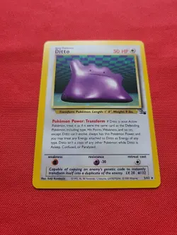 Pokemon: Ditto #3/62 Holo Rare Fossil Set 1999 WOTC - Vintage NM - C30 - Image 3
