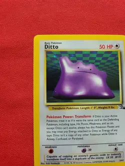 Pokemon: Ditto #3/62 Holo Rare Fossil Set 1999 WOTC - Vintage NM - C30 - Image 4