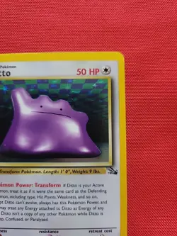 Pokemon: Ditto #3/62 Holo Rare Fossil Set 1999 WOTC - Vintage NM - C30 - Image 5