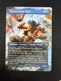 The Destined Thief (BORDERLESS) - Final Fantasy (MTG) NM - Image 1