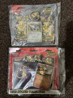 🔥 Pokemon TCG Ascended Heroes Charmander Tech Sticker + Larry 2-Pack Blister - Image 1
