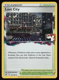 Pokemon Lost City 161/196 Prize Pack Series Cards Holo Pack Fresh - NM - Image 1