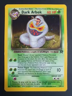 Dark Arbok 2/82 Holo - Team Rocket Set - Pokemon Card - Moderately Played - Image 1
