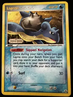 Lapras 8/92 Legend Maker Reverse Holo Rare Stamped Pokemon TCG Vintage 2006 NM - Image 1