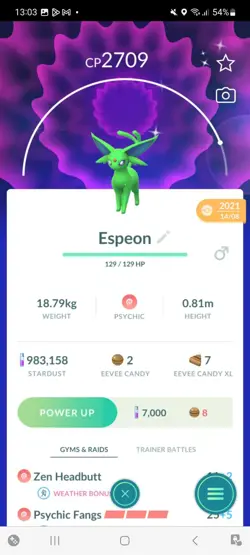 Pokemon Go Shiny Espeon - Image 1