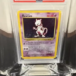Mewtwo Base Set #10/102 Pokemon TCG 1999 Holo Unlimited Rare - PSA 7 Near Mint - Image 2