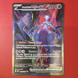 Pokemon Team Rocket's Mewtwo ex 231/182 Sv10: Destined Rivals Holo EX Full Art - Image 1