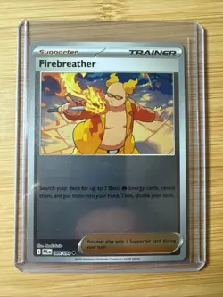 Rev Holo - Firebreather 89/94 Pokemon Phantasmal Flames - Pokemon Mega Evolution - Image 1