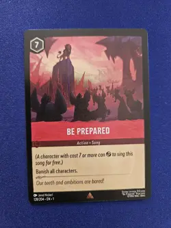 Be Prepared - 128/204 - Rare - Cold Foil Disney Lorcana: The First Chapter NM - Image 1