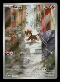 Litleo - 139/132 - Illustration Rare - Mega Evolutions - Pokemon Card - NM/M - Image 1