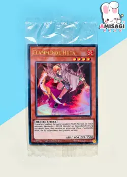 Yu-Gi-Oh! Flammende Hiita LART-DE034 Karte Trading Card Lost Art TCG NEU - Image 1