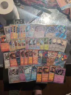 Black Flare & White Bolt Pokemon Holo, Ex & Reverse Card Lot 48 Cards Bulk - Image 1