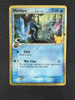Mimikyu Holo SWSH136 Delta Species 25th Celebrations Collection Promo Pokemon - Image 1