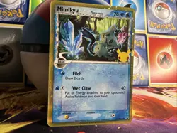 Pokemon TCG Mimikyu SWSH136 Delta Species 25th Celebrations Black Star Promo - Image 2