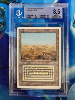 Beckett Grading Services (BGS) 1994 Revised Edition Scrubland R L 8.5 NM-MT+ - Image 1