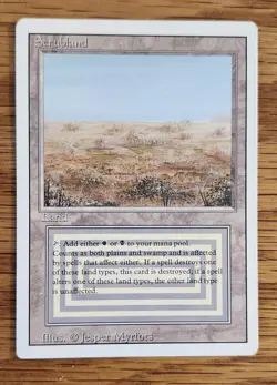 MTG Scrubland Dual Land Revised NM/LP Condition - Image 3
