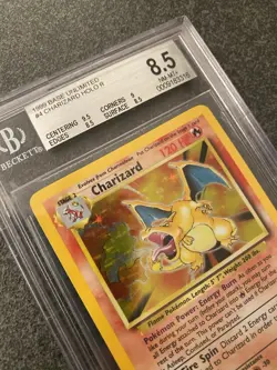 🔥 STRONG BGS 8.5 NM Charizard Base Set Unlimited Holo Pokemon Card 4/102 - Image 3