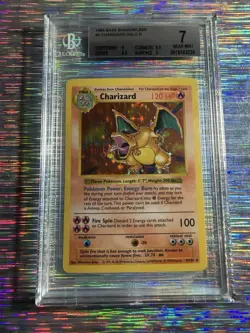 Charizard 1999 Pokemon Base Set Shadowless Holo #4 BGS 7 💥💎 - Image 1
