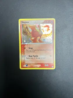 Pokemon TCG Slugma EX Team Rocket Returns 77/109 Reverse Holo STAMPED Eng - Image 1