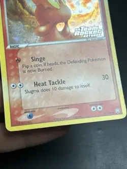 Pokemon TCG Slugma EX Team Rocket Returns 77/109 Reverse Holo STAMPED Eng - Image 3