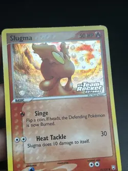 Pokemon TCG Slugma EX Team Rocket Returns 77/109 Reverse Holo STAMPED Eng - Image 4