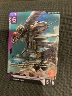 GUNDAM CARD GAME, GD03-050 GUNDAM BARBATOS LUPUS (LR) FOIL CARD - STEEL REQUIEM - Image 1