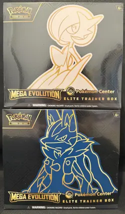 Pokemon Center Mega Evolution Gardevoir & Lucario ETB Elite Trainer Box Sealed - Image 1