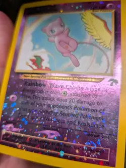 Pokemon Mew 1/18 Southern Islands Reverse Holo 2001 Moderate Played Vintage Card - Image 3