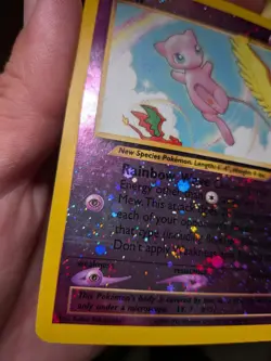 Pokemon Mew 1/18 Southern Islands Reverse Holo 2001 Moderate Played Vintage Card - Image 4