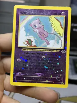 Mew 1/18 Southern Islands 2001 Holo Rare SWIRL Pokemon Card TCG - Image 3