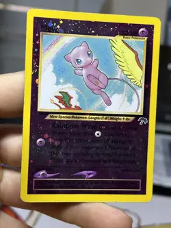 Mew 1/18 Southern Islands 2001 Holo Rare SWIRL Pokemon Card TCG - Image 5