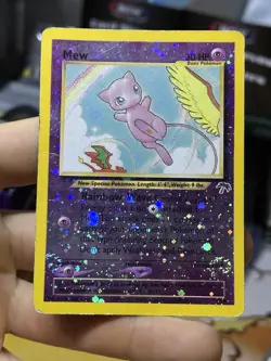 #2 Mew 1/18 Southern Islands 2001 Holo Rare SWIRL Pokemon Card TCG - Image 4