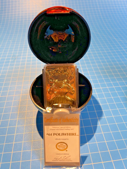Pokemon 23 Karat Gold Plated Special Edition Trading Card and PokeBall w COA - Image 3
