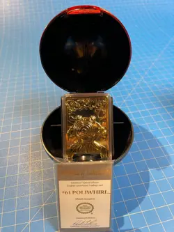 Pokemon 23 Karat Gold Plated Special Edition Trading Card and PokeBall w COA - Image 4