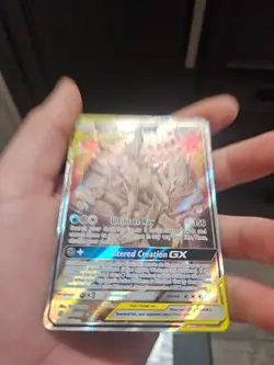 Pokemon TCG Arceus & Dialga & Palkia GX Holo Card 156/236 Wooden - Image 3