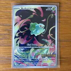 Pokemon Card Bulbasaur 133/132 Mega Evolution Illustration Rare Stamped Promo - Image 1