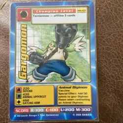 Gargomon Digimon Digi-Battle Movie Promo Card MO-03 MP - Image 1