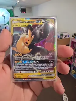 Pokemon TCG Team Up Sun and Moon Pikachu & Zekrom GX 33/181 Ultra Rare Card - Image 1