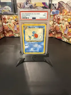 Wartortle 15/18 PSA 9 Vintage Southern Islands Promo 2001 Pokemon TCG Card Mint - Image 1