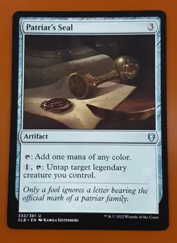 1x Patriar's Seal | Battle for Baldur's Gate | MTG Magic Cards - Image 1